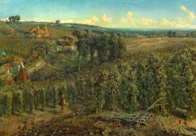 Die Hopfengärten Englands, ca. 1875 von Cecil Gordon Lawson