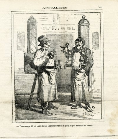 Illustration von Cham in Le Charivari von Amédée de Noé