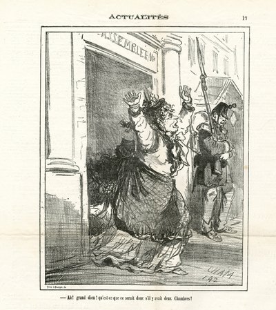 Illustration von Cham (1819-1879) in Le Charivari von Amédée de Noé