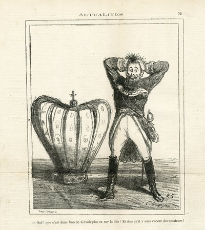 Illustration von Cham in Le Charivari von Amédée de Noé