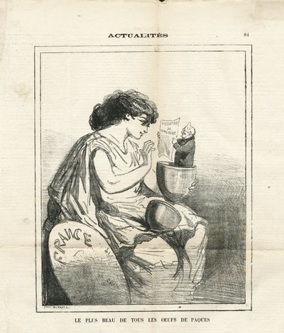 Illustration von Cham in Le Charivari von Amédée de Noé