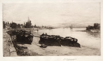 Schlammboote auf der Themse, 1883 von Charles Adams Platt