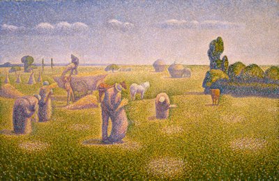 Die Erntearbeiter, 1892 von Charles Angrand