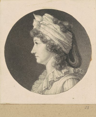 Unbekannte Frau von Charles B. J. Févret de Saint Mémin