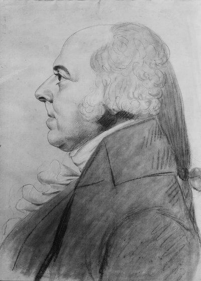 John Adams (1800-1801) von Charles Balthazar Julien Févret de Saint Mémin