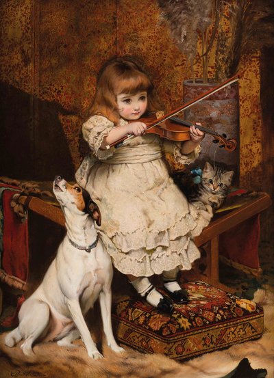Der kleine Geiger, 1887 von Charles Burton Barber