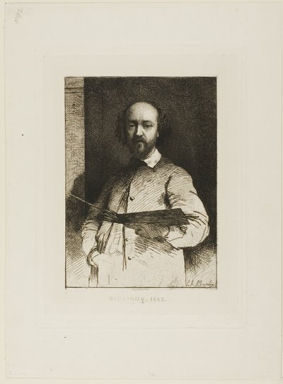 Porträt von Daubigny von Charles Chaplin