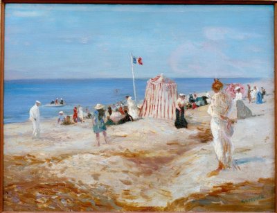 Strandszene in Dieppe von Charles Edward Conder