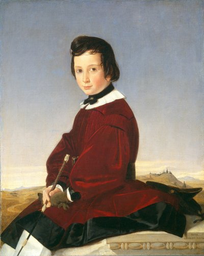 Porträt einer jungen Reiterin von Charles David