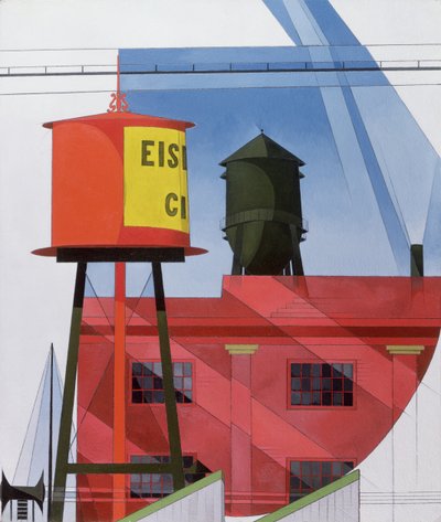 Gebäudeabstraktion, Lancaster, 1931 von Charles Demuth