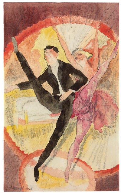 Im Varieté: Zwei Tänzer von Charles Demuth