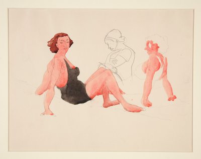 Drei Frauen am Strand, Provincetown von Charles Demuth
