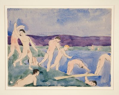 Zwölf nackte Jungen am Strand von Charles Demuth