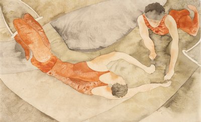 Zwei Trapezkünstler in Rot von Charles Demuth