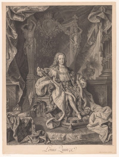 Porträt von Ludwig XV. von Frankreich von Charles Dupuis