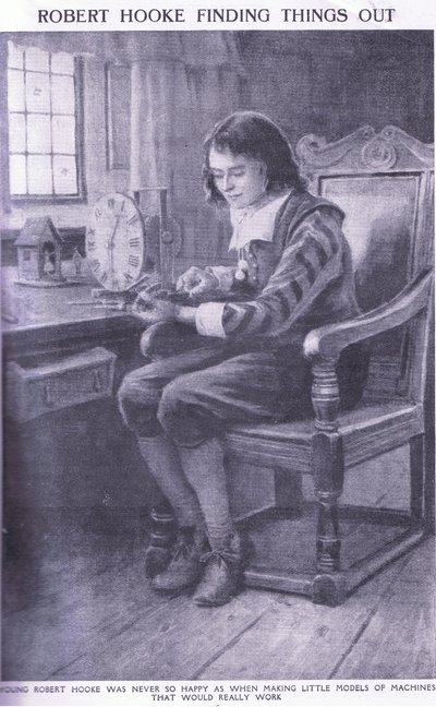 Robert Hooke entdeckt Dinge von Charles Edmund Brock