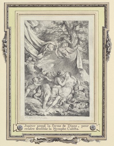 Jupiter und Kallisto von Charles Eisen