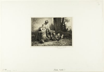 Petits! Petits! von Charles Emile Jacque