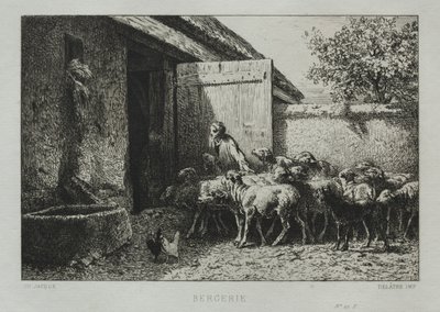 Schafstall von Charles Emile Jacque