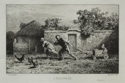 Das Equipage von Charles Emile Jacque