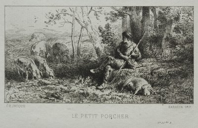 Der kleine Schweinehirt von Charles Emile Jacque