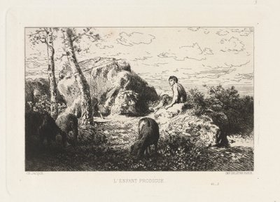 Der verlorene Sohn von Charles Emile Jacque