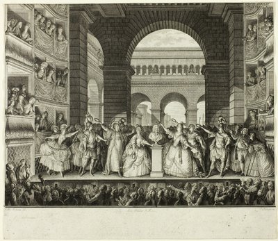 Krönung von Voltaire von Charles Etienne Gaucher