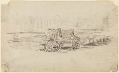 Ein Bauernwagen von Charles Francois Daubigny