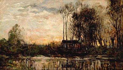Abend in Bas Meudon, 1874 von Charles Francois Daubigny