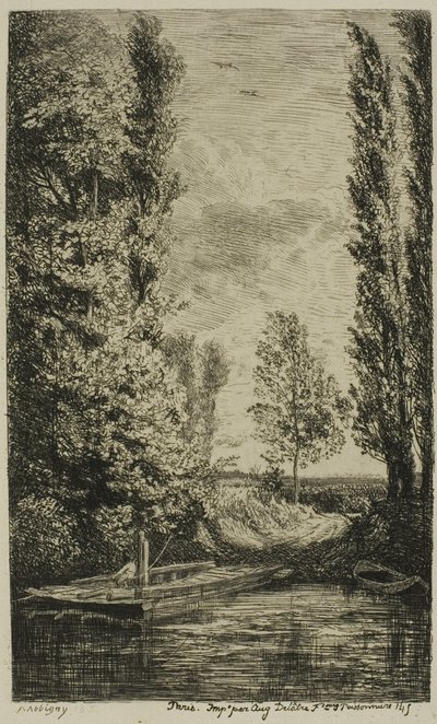 Die Fähre von Charles Francois Daubigny