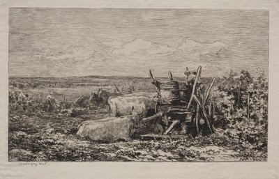 Die Weinlese, 1865 von Charles Francois Daubigny