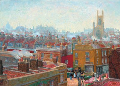 Eine Ecke in Chelsea von Charles Ginner