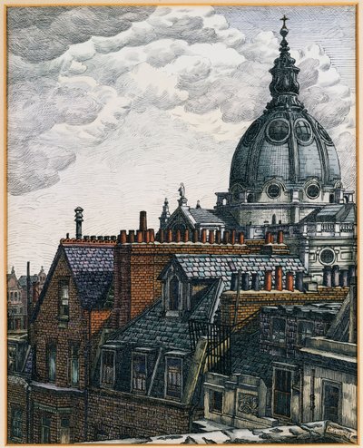 Die Kuppel, Brompton Oratory von Charles Ginner