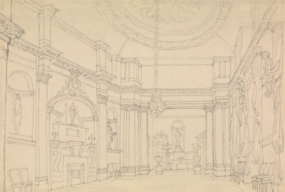 Halle, Easton Neston, Northants von Charles Hamilton Smith