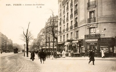 Postkarte/Avenue des Gobelins/Paris/Seine/Ile de France/Frankreich von Augustus Kollner