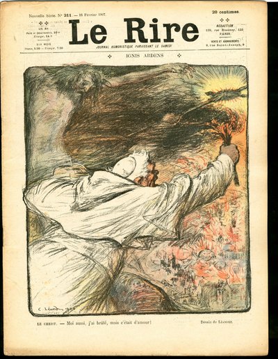 Cover von „Das Lachen“, Satirisch in Farben von Charles Leandre