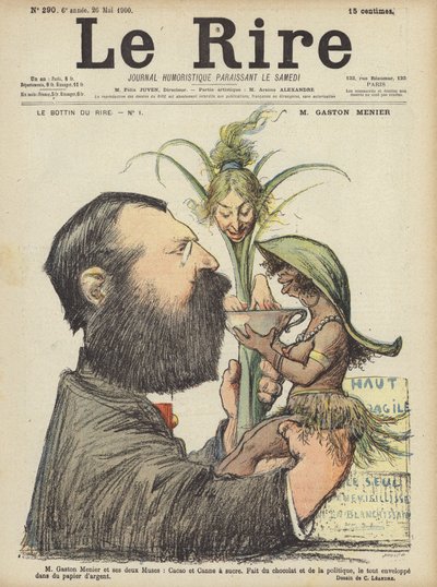 Gaston Menier, Illustration für Le Rire von Charles Leandre