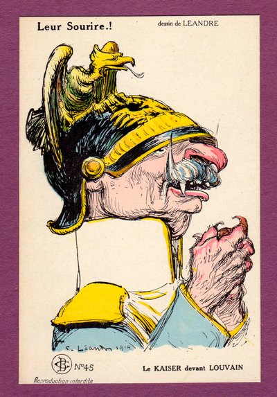 Postkarte, Satirique en Couleurs von Charles Leandre