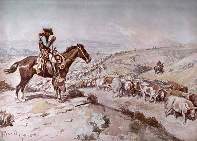 Viehtrieb von Charles Marion Russell