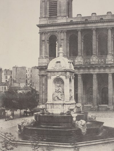 Brunnen bei St. Sulpice, 1851 von Charles Marville