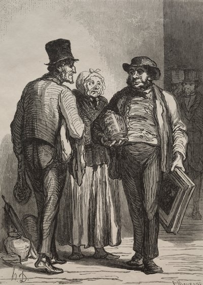 Der Auktionsraum: Die Händler von Charles Maurand