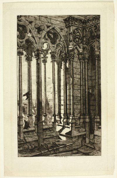 La galerie Notre-Dame von Charles Meryon