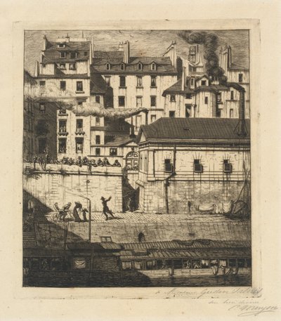 Das Leichenschauhaus, Paris von Charles Meryon