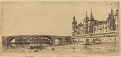 Le Pont-au-Change, Paris von Charles Meryon