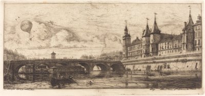 Le Pont-au-Change, Paris von Charles Meryon