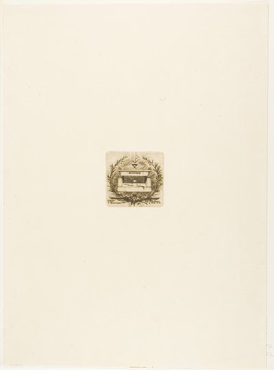 Molières Grab, Friedhof Père-Lachaise, Paris von Charles Meryon