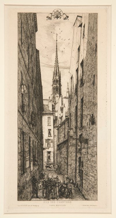 Rue des Chantres von Charles Meryon