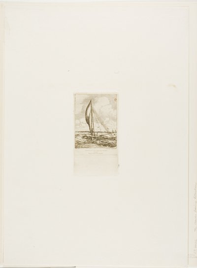 Schnellsegelnde Proa, Mulgrave-Archipel, Ozeanien von Charles Meryon