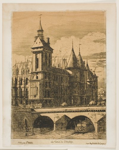 Der Uhrturm, Paris von Charles Meryon