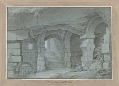 Ansicht des Kolosseums von Charles Michel Ange Challe